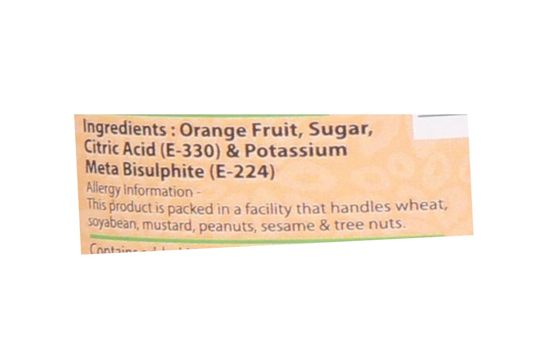 New Tree Fruit Meal Dried Orange Ring   Glass Jar  150 grams